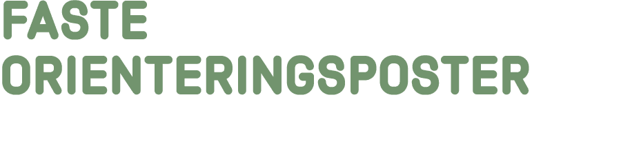 Faste orienteringsposter 