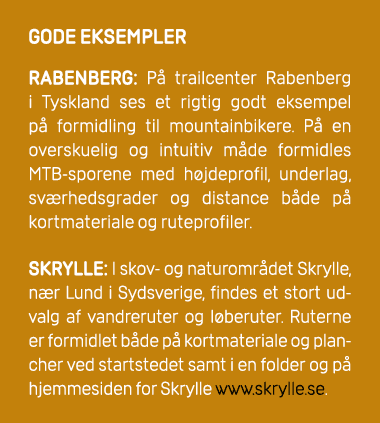 GODE EKSEMPLER Rabenberg: P trailcenter Rabenberg i Tyskland ses et rigtig godt eksempel p  formidling til mountainb...